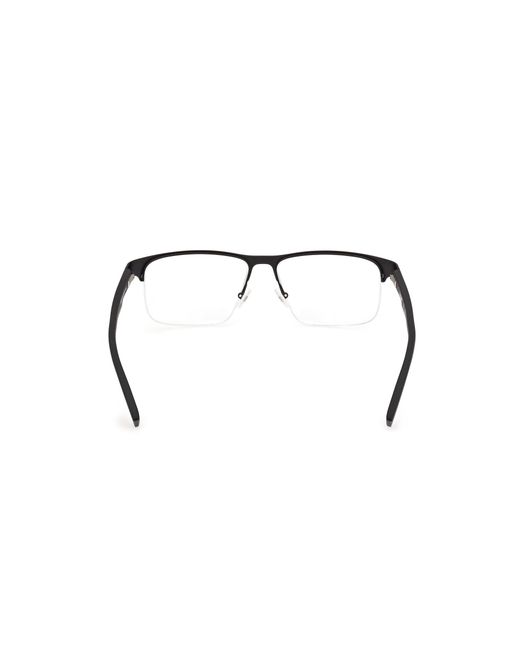 Timberland Black Tb50030 002 Optical Frames Metal Squared Normal for men