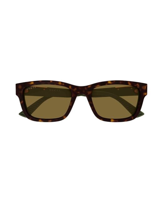 Gucci Black Gg2092Sa 002 Sunglasses Acetate Squared for men