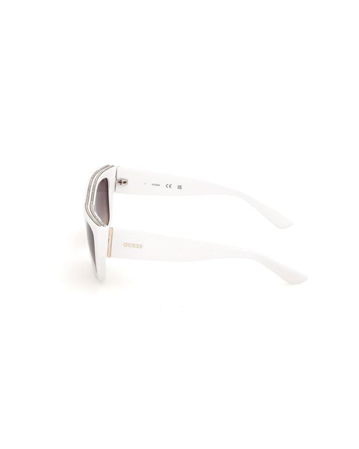 Guess Black Gu00293 21B Sunglasses Injected Smoke Squared Normal