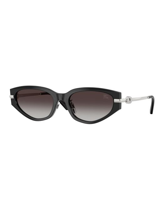 Burberry Black Be4493D 41128G Sunglasses Acetate Geometric Normal Nuanced