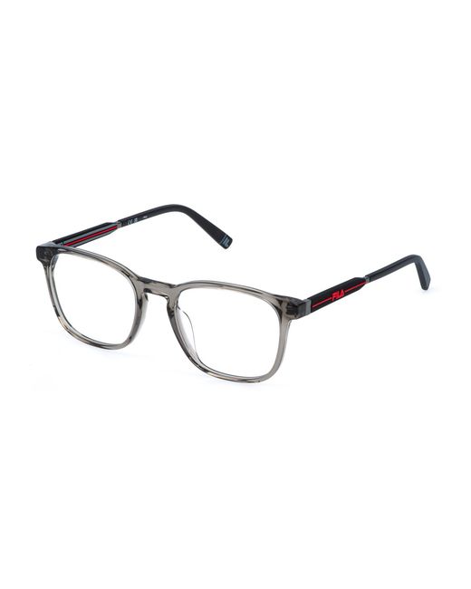 Fila Black Vfia96 805 Optical Frames Acetate Squared for men
