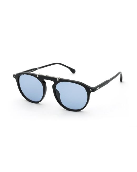 Lozza Black Sl4430 Capalbio 5 700K Sunglasses Acetate Geometric Normal for men