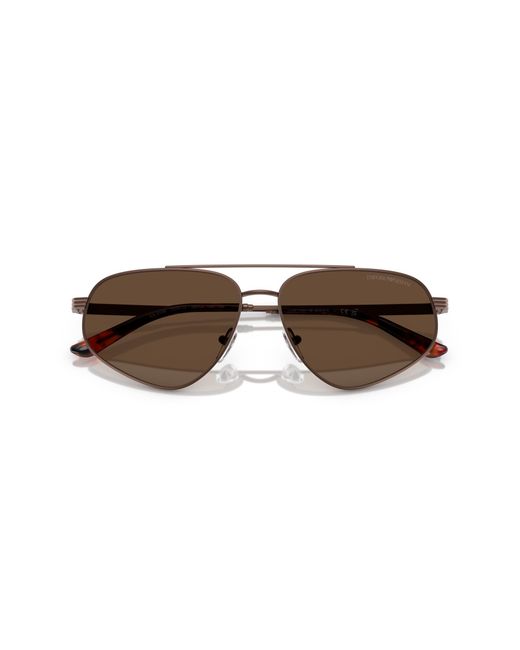 Emporio Armani Black Ea2156 300673 Sunglasses Metal Pilot Normal for men