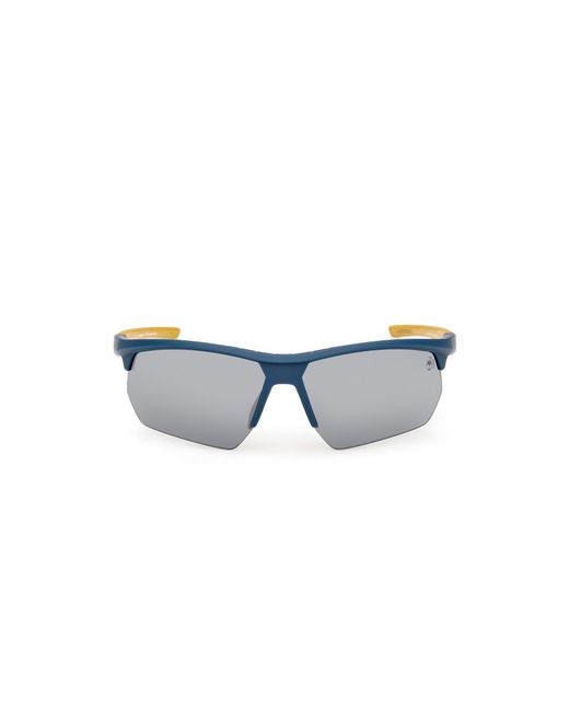 Timberland Black Tb00056 91D Sunglasses Injected Smoke Squared Polarized for men