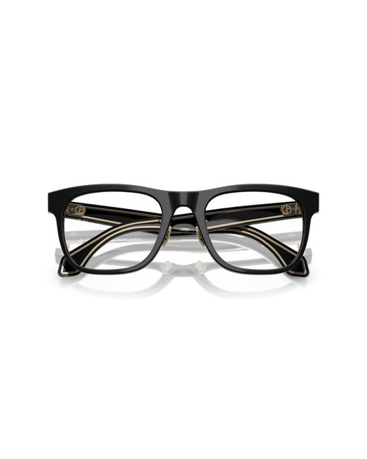 Giorgio Armani Black Ar7268 5001 Optical Frames Acetate Transparent Squared Normal for men