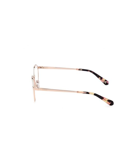 Guess Black Gu5221 028 Optical Frames Metal Round Normal