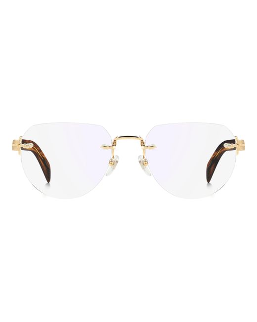 David Beckham Black Db 7145 T5U/2Y Optical Frames Metal Pilot Normal Mirror for men