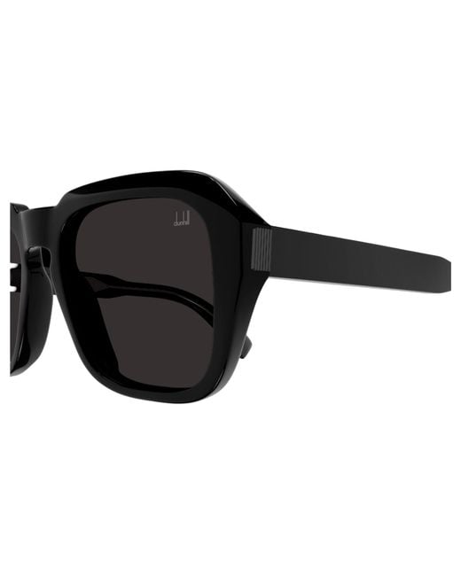 Dunhill Black Du0001S 010 Sunglasses Acetate Squared