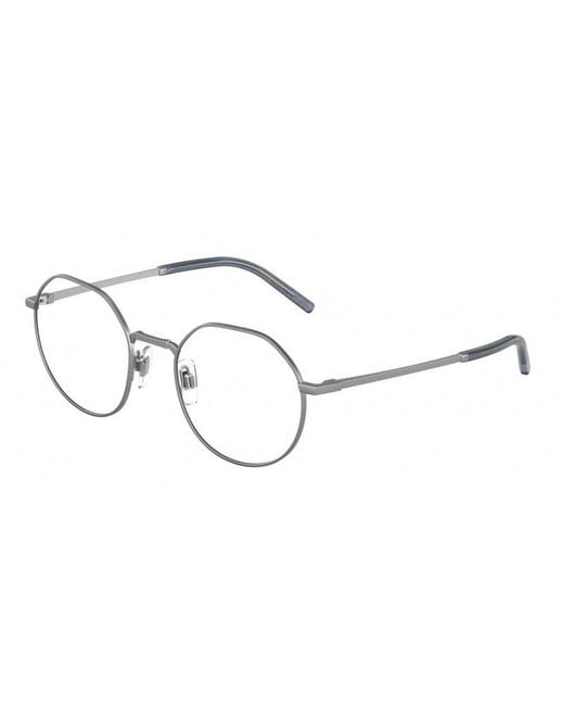 Dolce & Gabbana Black Dg1344 04 Optical Frames Metal Pantos for men