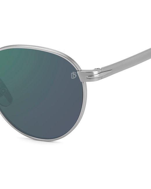 David Beckham Black Db 1142/S R81/Mt Sunglasses Titanium Round for men