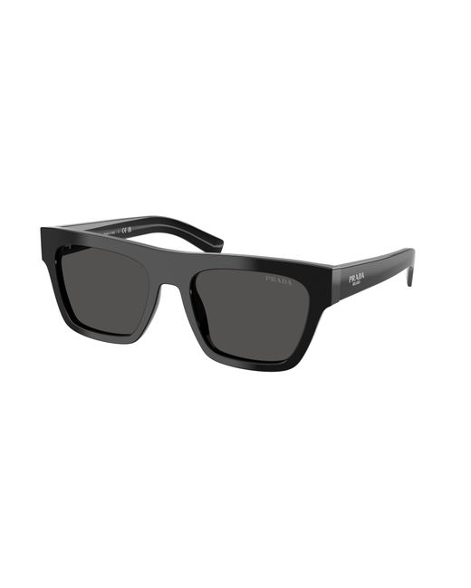 Prada Black Pr C03S 16K08Z Sunglasses Acetate Squared Normal for men