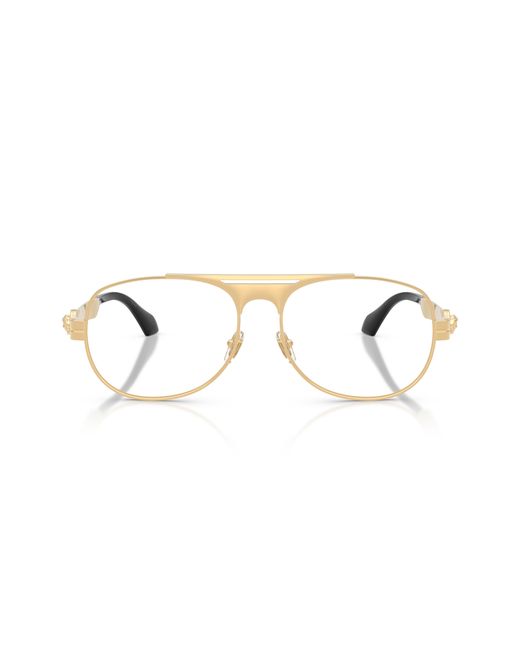 Versace Black Ve1319 1523 Optical Frames Metal Transparent Pilot Normal for men