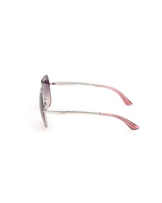 Guess Black Gu00309 10B Sunglasses Metal Smoke Butterfly Normal