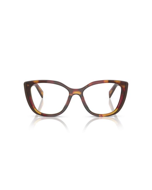 Prada Black Pr B04V 22A1O1 Optical Frames Acetate Transparent Cat Eye Normal