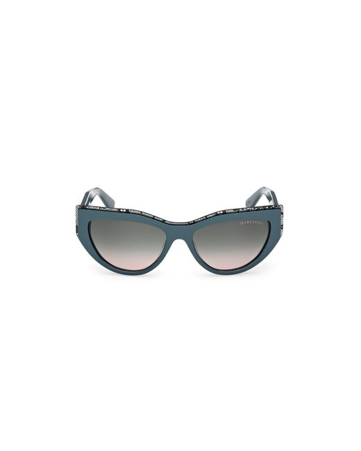 Guess Black Gm00028 89B Sunglasses Acetate Smoke Cat Eye Normal