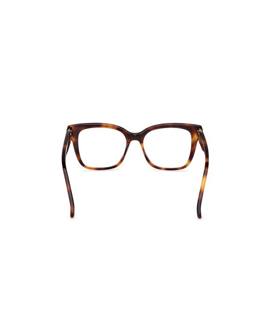 Max Mara Black Mm5206 052 Optical Frames Acetate Squared Normal