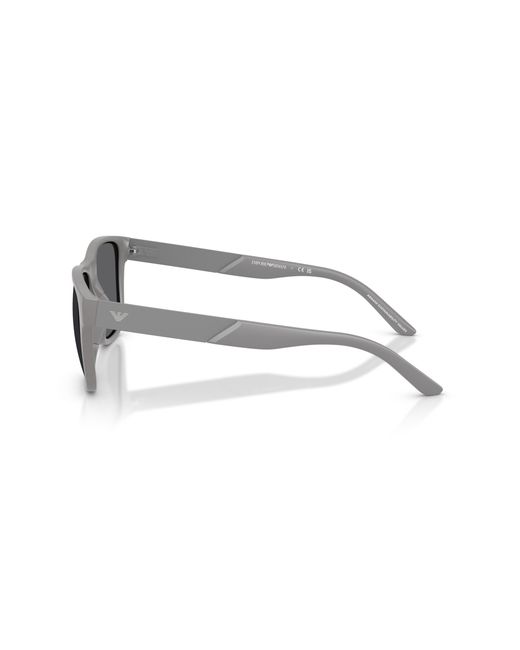 Emporio Armani Black Ea4243 6245/1 Sunglasses Injected Squared Polarized for men