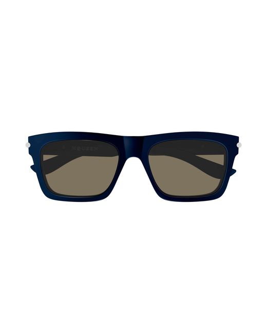 McQueen Black Am0495S 004 Sunglasses Acetate Squared for men