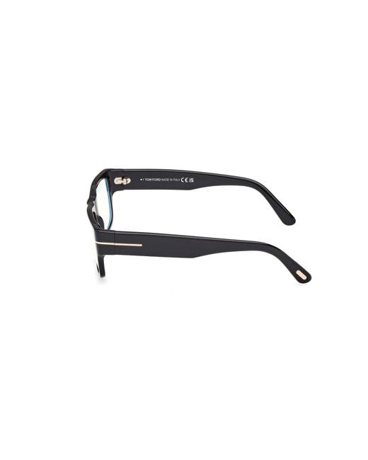Tom Ford Black Ft6034-B 001 Optical Frames Acetate Squared Normal for men