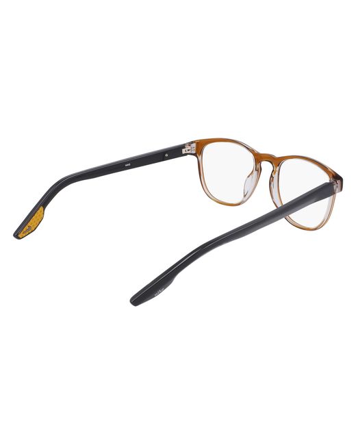 Nike Black 7162 217 Optical Frames Recycled Pet Round Normal for men
