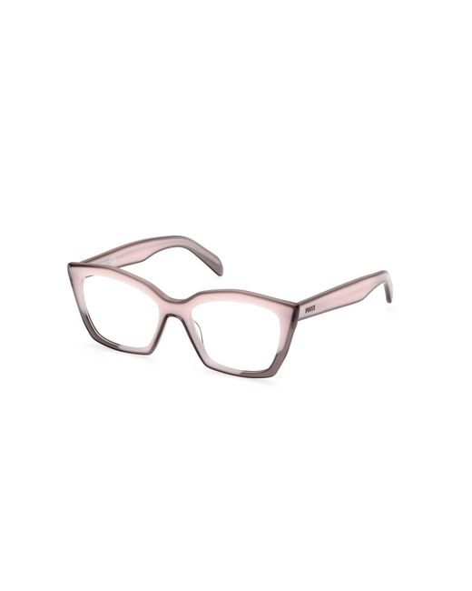 Emilio Pucci Black Ep5218 074 Optical Frames Acetate Geometric Normal