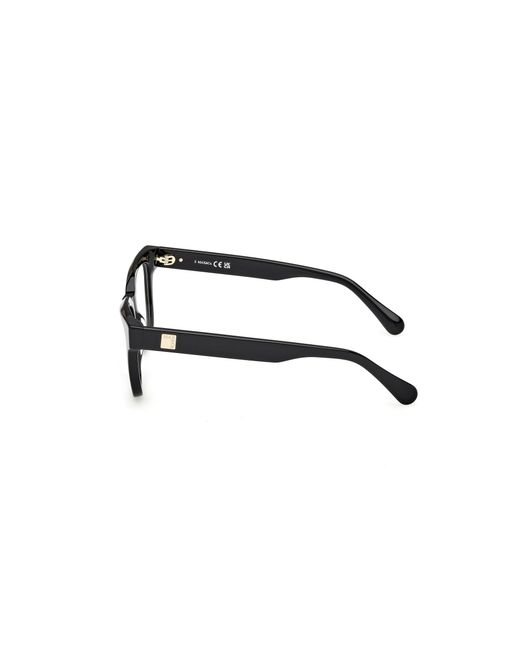 MAX&Co. Black Mo5187 001 Optical Frames Acetate Squared Normal