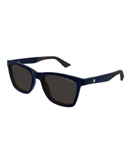 Montblanc Black Mb0399S 004 Sunglasses Injected Squared for men