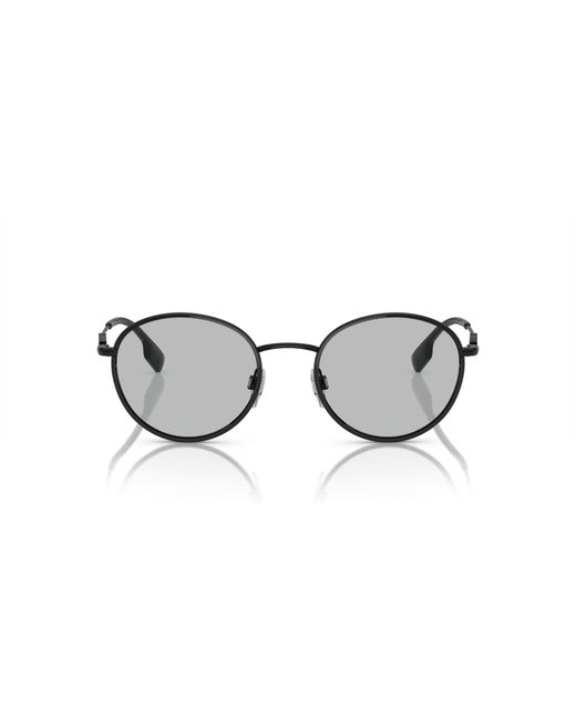 Burberry Black Be3148D 100187 Sunglasses Metal Round Normal