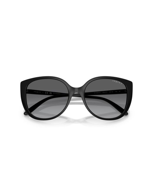 Vogue Eyewear Black Vo5623S W44/T3 Sunglasses Nylon Butterfly Polarized Shaded