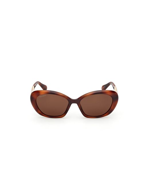MAX&Co. Black Mo0133 52E Sunglasses Injected Round Normal
