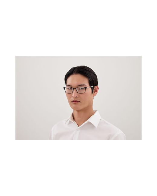 Montblanc Black Mb0449Oj 002 Optical Frames Transparent Squared for men