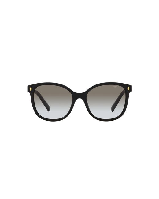 Prada Black Pr 22Zs 1Ab0A7 Sunglasses Acetate Squared Normal Shaded