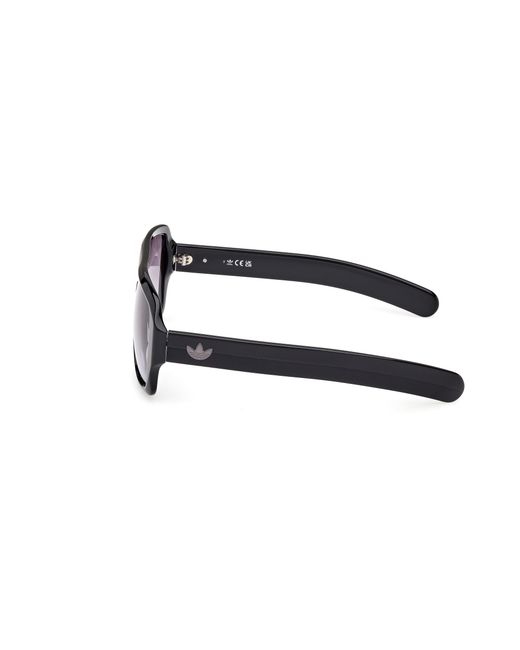 Adidas Black Or0132 01B Sunglasses Acetate Smoke Squared Normal