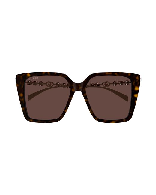 Gucci Black Gg1967S 003 Sunglasses Acetate Butterfly