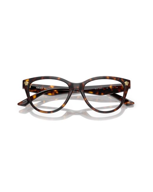 Versace Black Ve3365U 108 Optical Frames Injected Transparent Cat Eye Normal