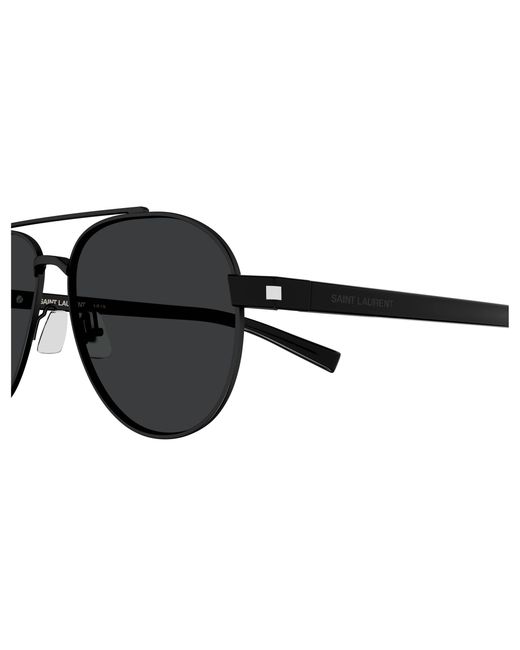Saint Laurent Black Sl 843 001 Sunglasses Metal Round for men