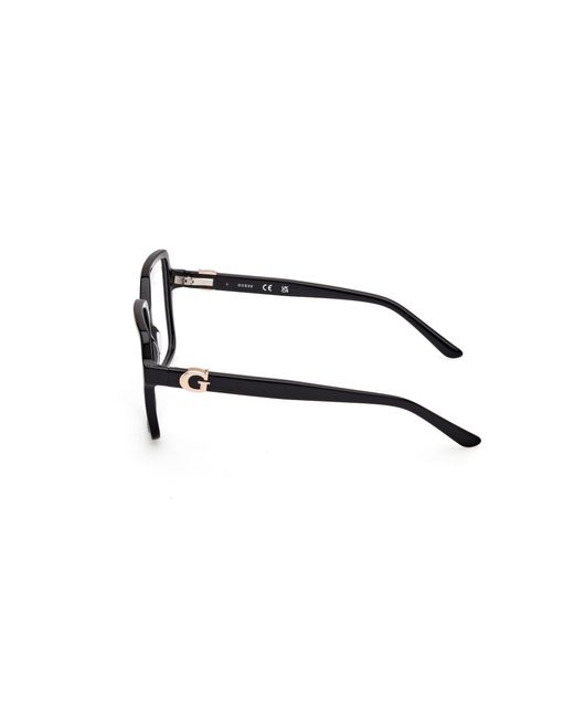 Guess Black Gu50228 001 Optical Frames Acetate Squared Normal