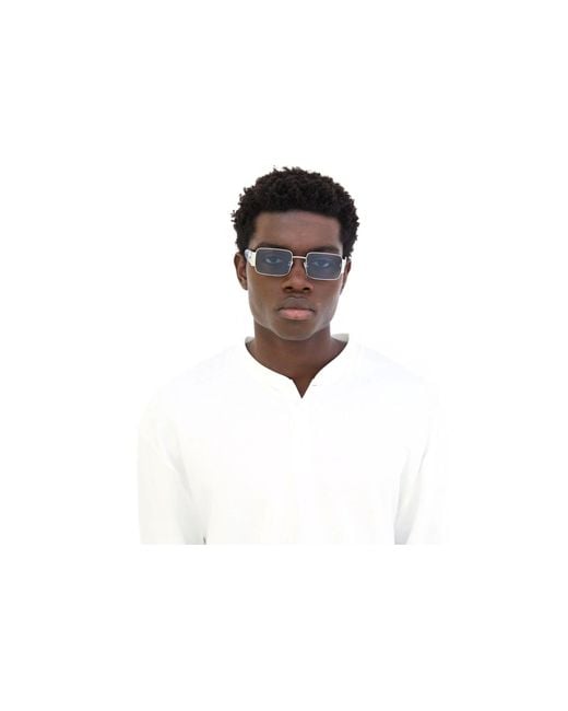 Retrosuperfuture Black V5H Z Metallic Sunglasses Metal Squared Normal