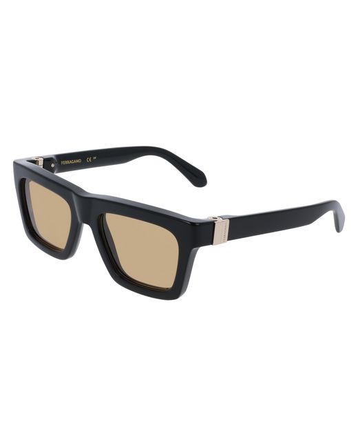 Ferragamo Black Sf2071S 011 Sunglasses Acetate Squared Normal for men