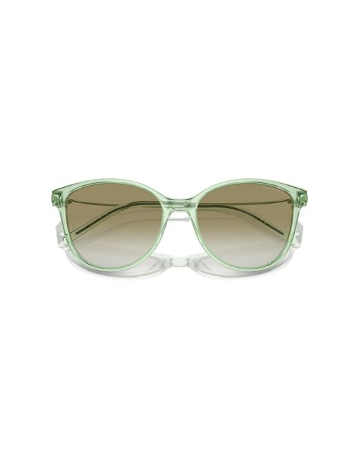 Emporio Armani Black Ea4220 61078E Sunglasses Acetate Cat Eye Normal Shaded