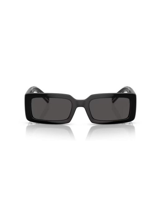 Dolce & Gabbana Black Dg6187 501/87 Sunglasses Injected Squared Normal