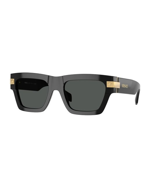 Versace Black Ve4464 Gb1/87 Sunglasses Acetate Squared Normal for men