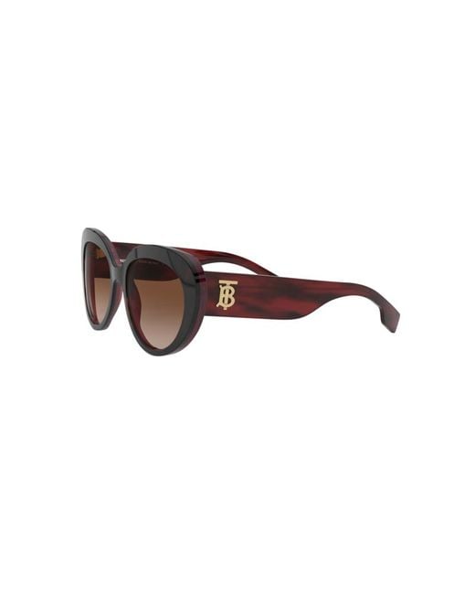 Burberry Black Be4298 390513 Sunglasses Plastic Cat Eye Nuanced