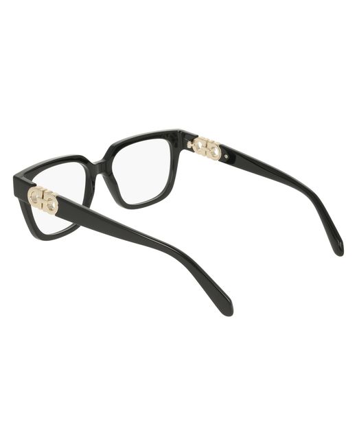 Ferragamo Black Sf3056 001 Optical Frames Acetate Squared Normal