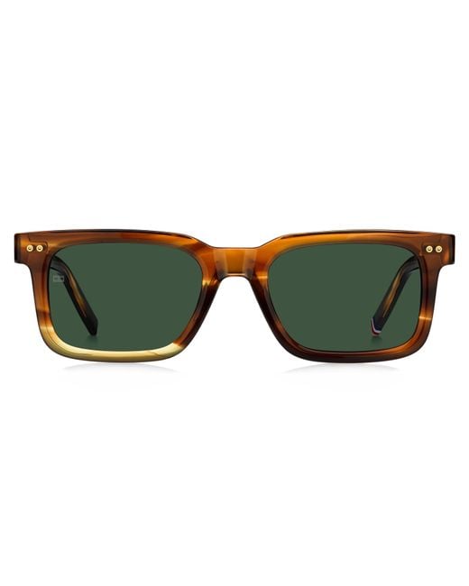 Tommy Hilfiger Black Th 85/S Ex4/Qt Sunglasses Acetate Squared Normal for men