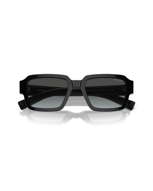 Prada Black Pr 02Zs 1Ab06T Sunglasses Acetate Squared Normal Shaded for men