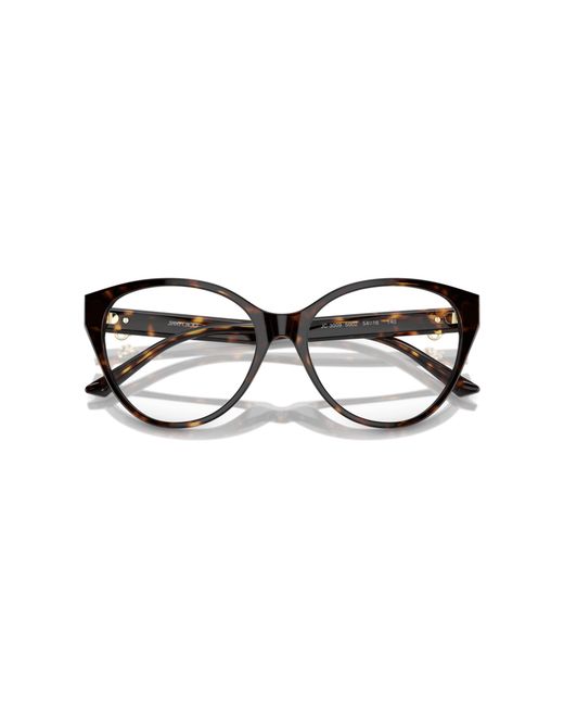 Jimmy Choo Black Jc3009 5002 Optical Frames Acetate Cat Eye