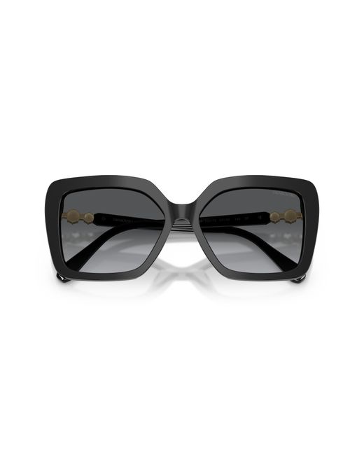 Swarovski Black Sk6049 1001T3 Sunglasses Acetate Butterfly Polarized Shaded