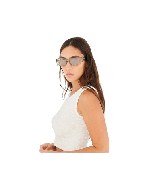 Retrosuperfuture Gray 4Mn Notte Nebbia Sunglasses Acetate Squared Normal