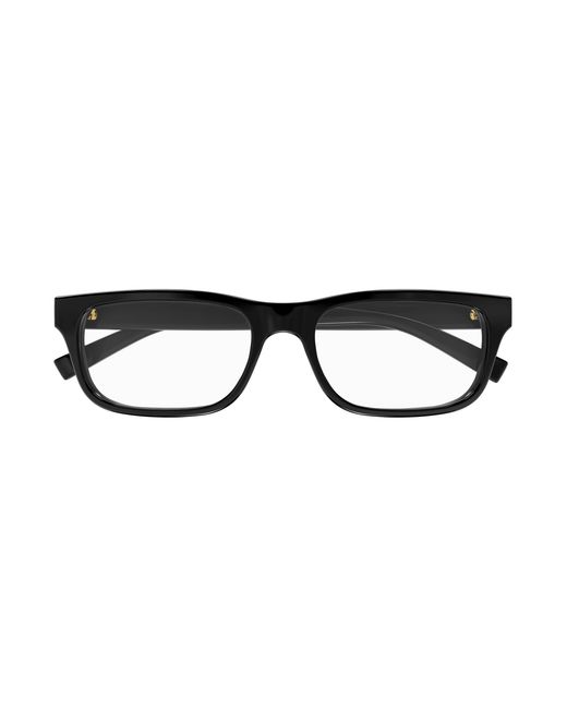 Gucci Black Gg1858O 001 Optical Frames Injected Transparent Squared for men